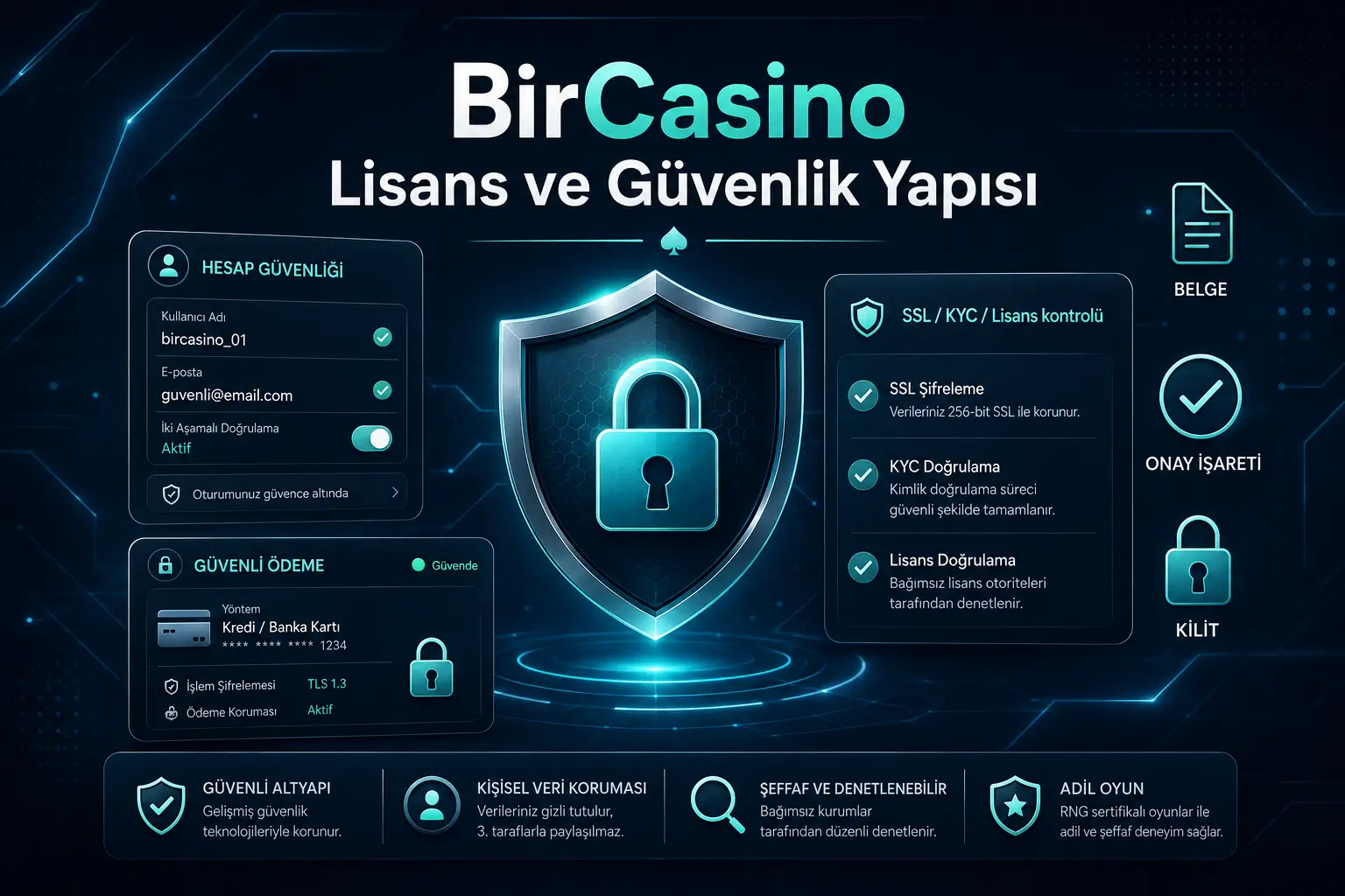 BirCasino guvenlik