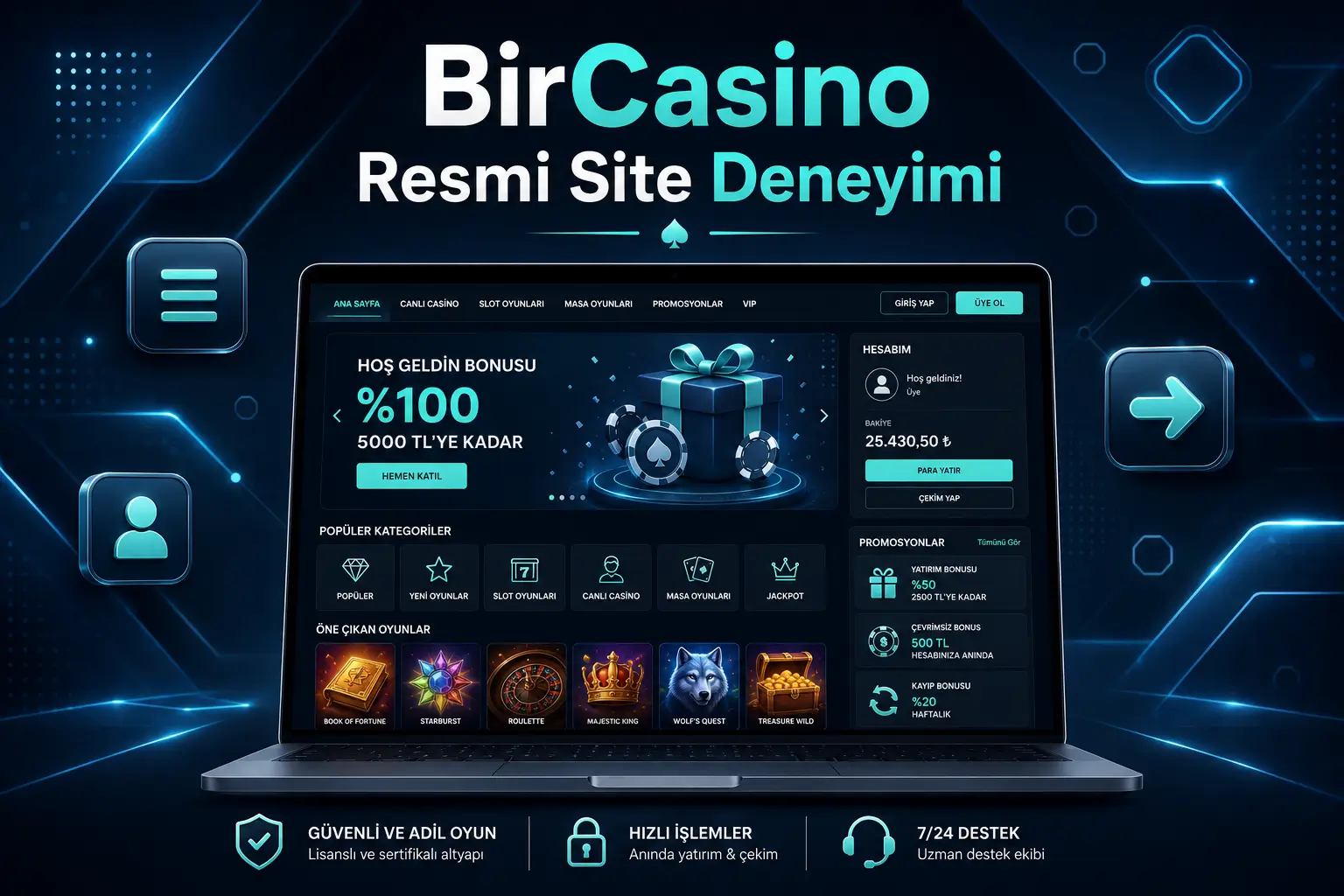 BirCasino site deneyimi